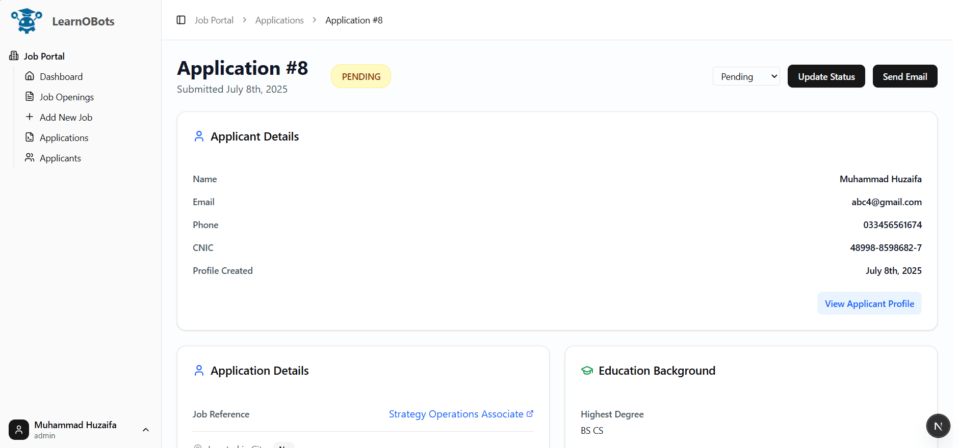ATS & HR Portal